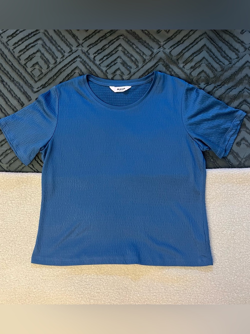 ALIA Blue Vintage Crew Neck Tee